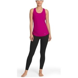 Athleta Tank Top Womens Size Medium Magenta Activewear Side Ruching Performance